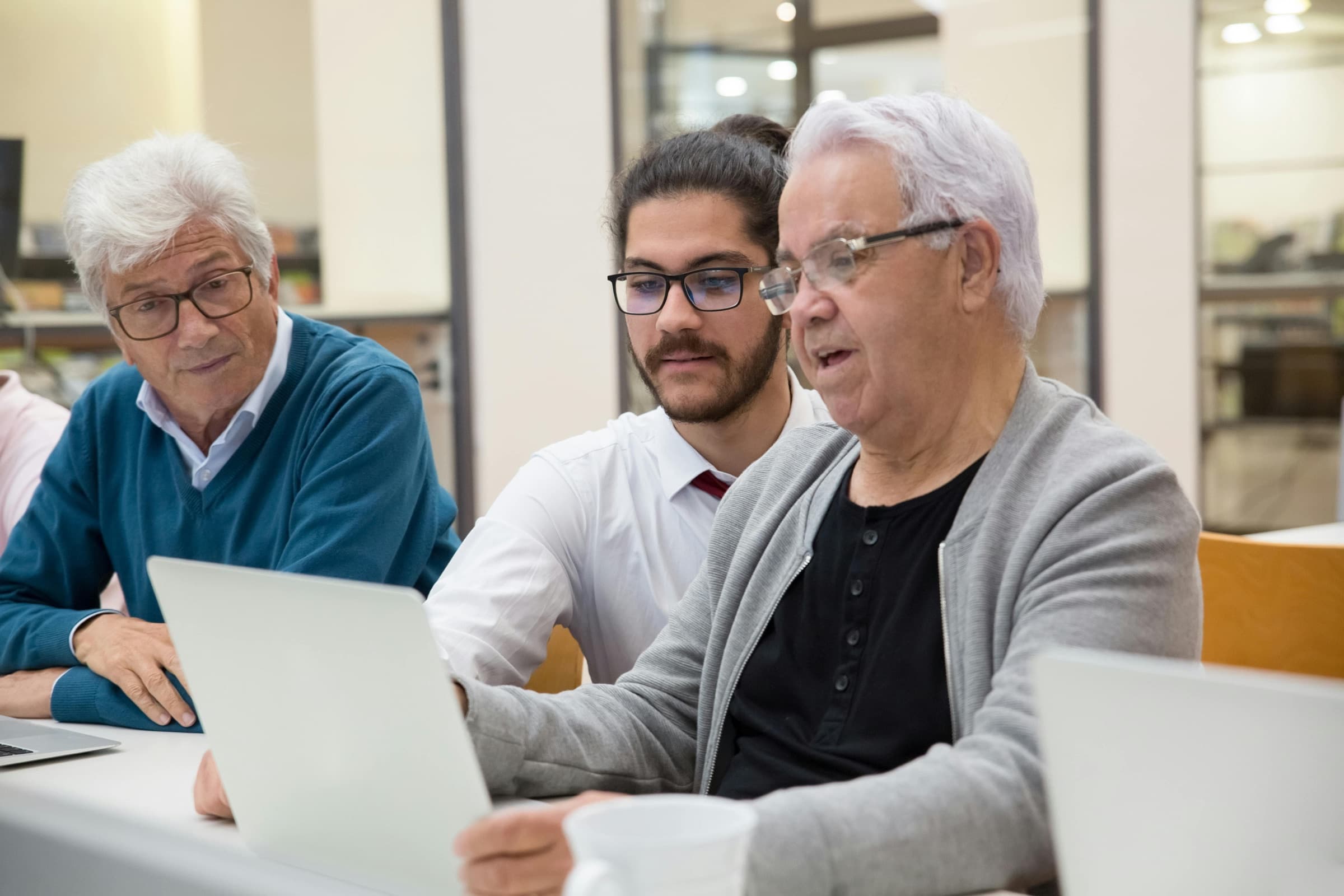 Friendly technology help for a senior